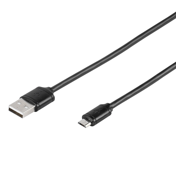 VIVANCO DATA CABLE MICRO USB 2m black